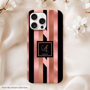 Modernes Rose Gold iPhone Case Lux Trendy Farben