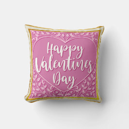Modernes Rosenherz Romantische Valentine Kissen