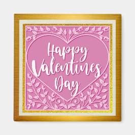 Modernes Rosenherz Romantische Valentine Magnet