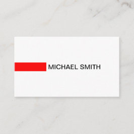 Modernes Rotes Elegantes Berufliches Schlichtes We Visitenkarte