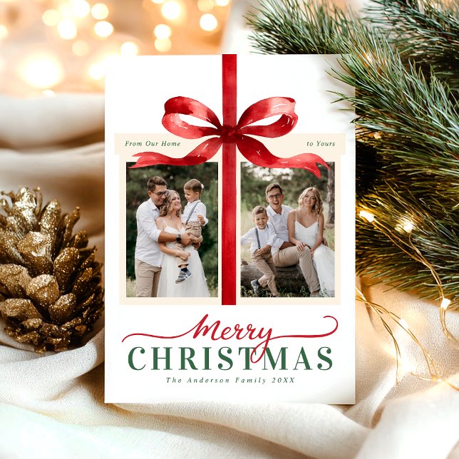 Modernes rotes minimalistisches Frohe Weihnachten (Von Creator hochgeladen)