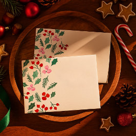 Modernes Rotwein-Grün-Weihnachtsmuster