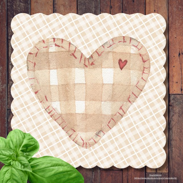 Modernes rustikales Bauernhaus im Herzen von Braun Untersetzer (Von Creator hochgeladen)