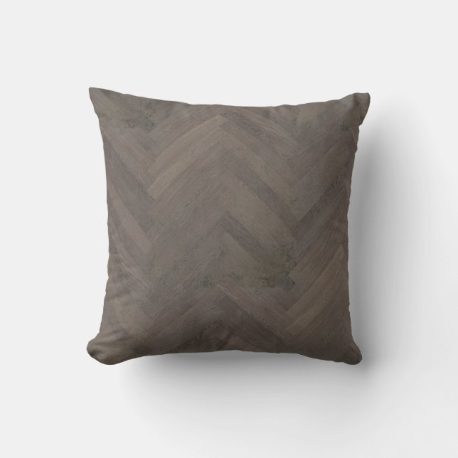 Modernes rustikales Bauernhaus mit Herringbone-Hol Kissen (Vorderseite)