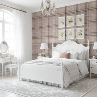 Modernes Rustikales Burlap Kariert Light Pink