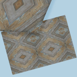 Modernes, rustikales Diamantenmuster aus gewittert Seidenpapier