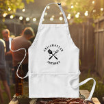 Modernes Rustikales GRILLMASTER Cool<br><div class="desc">Retro coole personalisierte GRILLMASTER Grillen Schürze in einem Logo-Stil Typografie-Design mit Ihrem individuelle Name und Geburtsjahr. Großartiges Geschenk für den Vatertag oder ein einzigartiges Geburtstagsgeschenk für den Typ, der zum Grillen Lieben.</div>