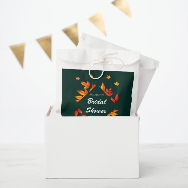 Modernes Rustikales Herbstleaves-Brautparty Geschenktütchen (Party)