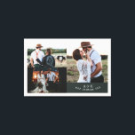 Modernes Rustikales Hochzeitfoto Collage Leaf Mono Leinwanddruck<br><div class="desc">Moderne rustikale Hochzeitsfoto Collage Leaf Monogram Canvas Print Kann vollständig an Ihre Bedürfnisse angepasst werden. © Gorjo Designs. Made for you via Zazzle Plattform. // Hinweis: Fotos werden nur als Platzhalter verwendet. Sie müssen vor der Bestellung/dem Druck durch Ihre eigenen Fotos ersetzt werden. Wenn Sie Hilfe benötigen, kontaktieren Sie mich...</div>