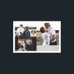 Modernes Rustikales Hochzeitfoto Collage Leaf Mono Leinwanddruck<br><div class="desc">Moderne rustikale Hochzeitsfoto Collage Leaf Monogram Canvas Print Kann vollständig an Ihre Bedürfnisse angepasst werden. © Gorjo Designs. Made for you via Zazzle Plattform. // Hinweis: Fotos werden nur als Platzhalter verwendet. Sie müssen vor der Bestellung/dem Druck durch Ihre eigenen Fotos ersetzt werden. Wenn Sie Hilfe benötigen, kontaktieren Sie mich...</div>