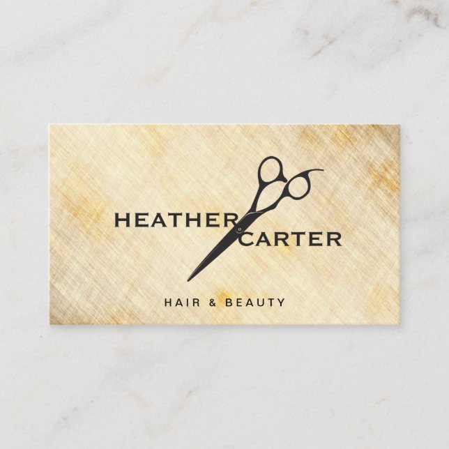 Modernes/rustikales Hören Terminkarte (Vorderseite)