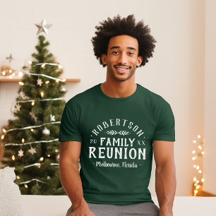 Modernes Rustikales Personalisiertes Wiedersehen-T T-Shirt
