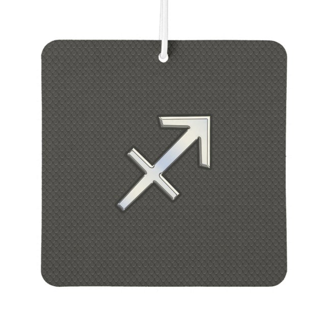Modernes Sagittarius Zodiac-Zeichen auf Schlangenh Autolufterfrischer (Vorderseite)
