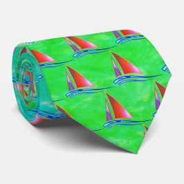 Modernes Sailboat Krawatte
