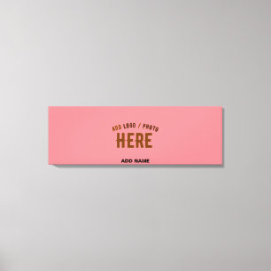 MODERNES SALMON PINK, STYLISCH, MARKIERT LEINWANDDRUCK
