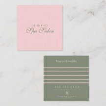 Modernes Salon Beauty Studio Rosa Ankunftskarte