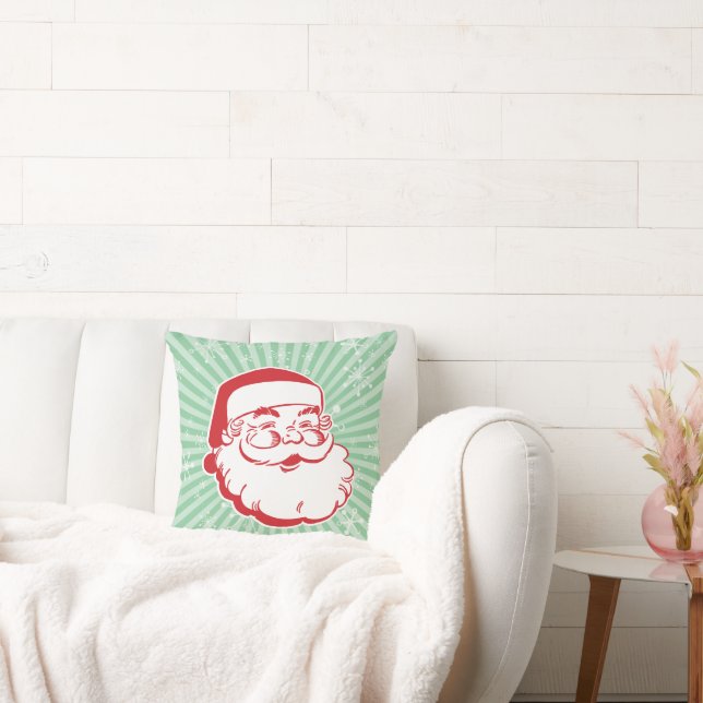 Modernes Santa Throw Kissen aus dem Mittelalter (Liege)