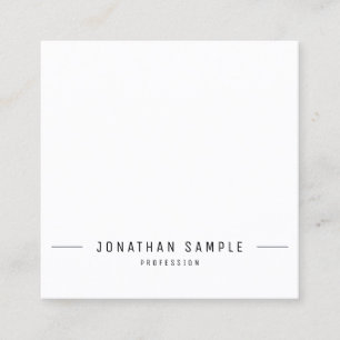 Modernes, sauberes Design Trendy Creative Template Quadratische Visitenkarte