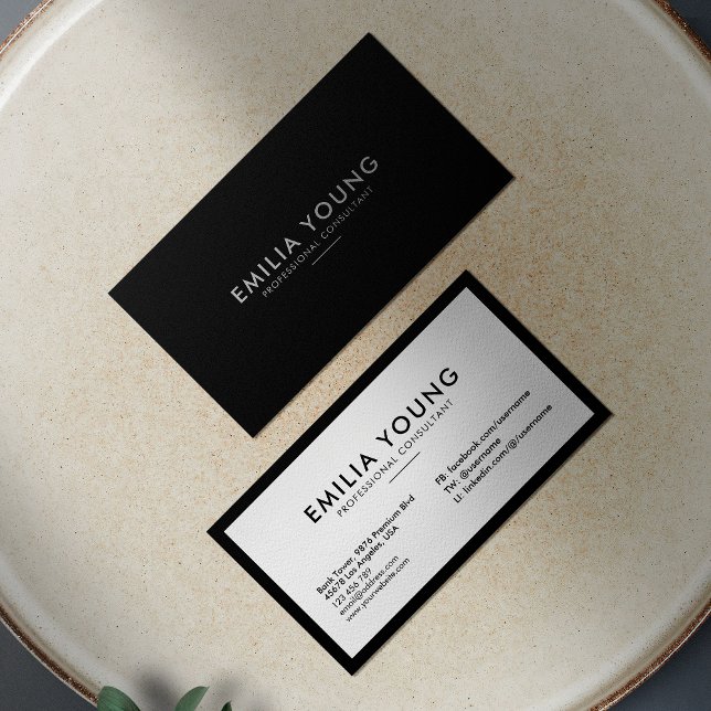 Modernes, sauberes, einfaches, Minimalistisches Be Visitenkarte (Von Creator hochgeladen)