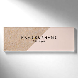 Modernes sauberes namenschild