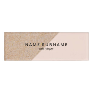 Modernes sauberes namenschild