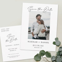 Modernes Save the Date Foto Hochzeitsplanung