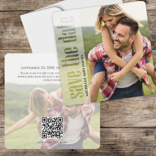 Modernes Save the Date Foto nach Maß