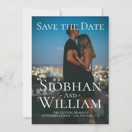 Modernes, Save the Date Personalisiertes Foto Einladung