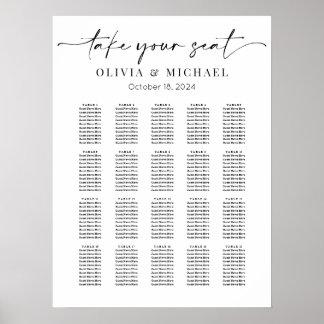 Modernes Save the Date Poster