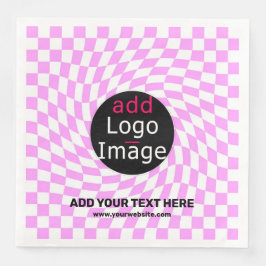 Modernes Schachbrett für Berufliche Markenbezeichn Serviette