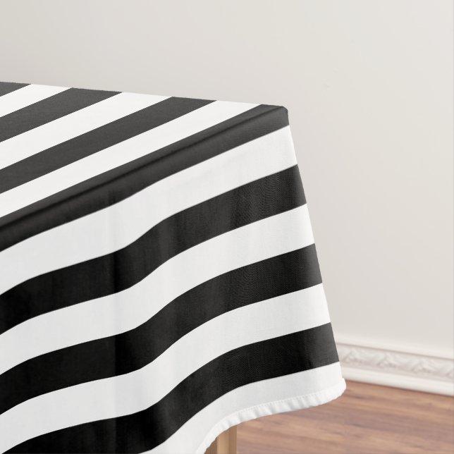 Modernes, schicke Muster aus Schwarz und Weiß Tischdecke (Beispiel)