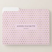 Modernes, schicker Pink Gold Polka Dot Muster