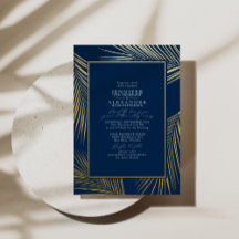 Modernes, schicker Tropical Beach Palm Wedding Nav