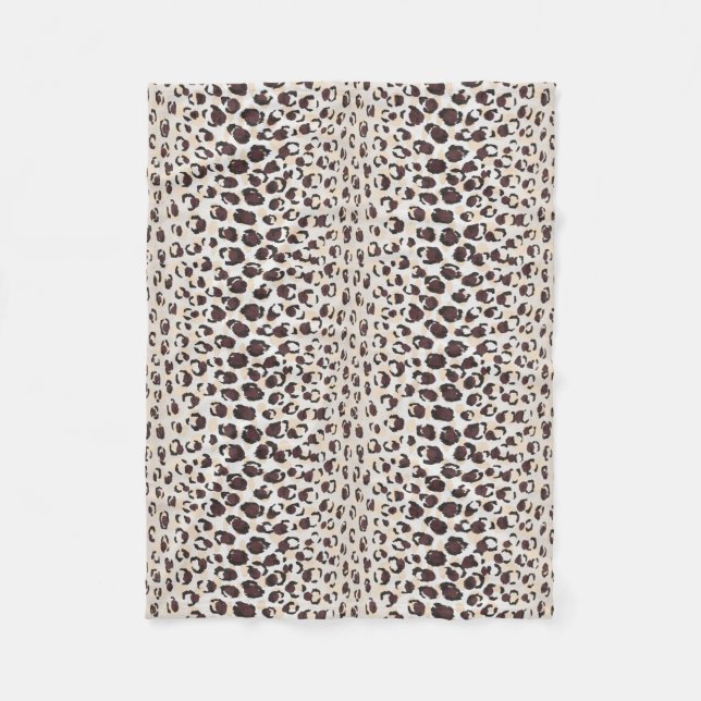 Modernes schickes braunes fleecedecke (Vorderseite)