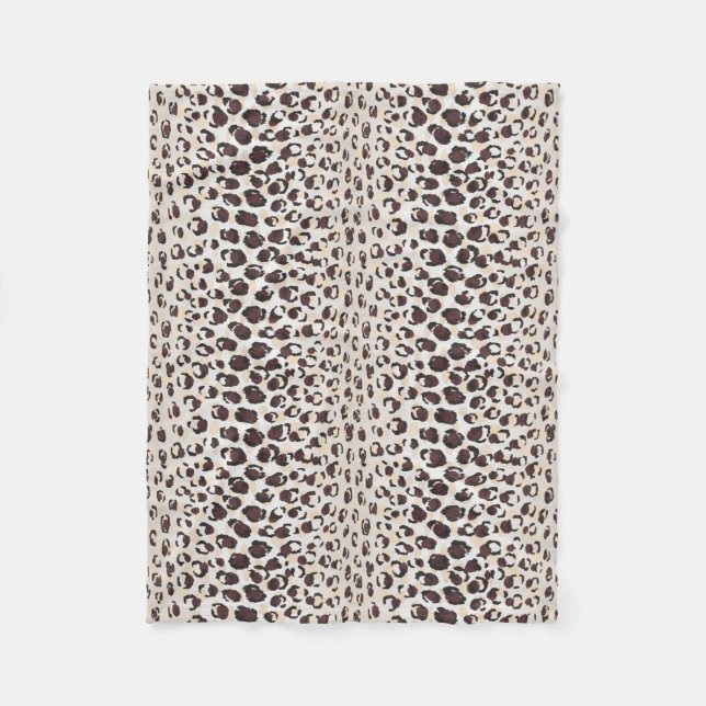 Modernes schickes braunes fleecedecke (Vorderseite)