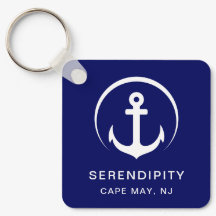 Modernes Schiff Anchor Navy Blue