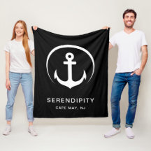 Modernes Schiff Nautical Anchor Schwarz