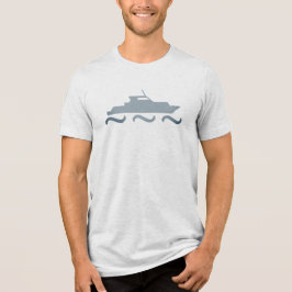 Modernes Schiff Tri-Blend Shirt