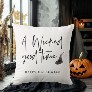 Modernes, schlechtes Zeitangebot   Frohe Halloween Kissen