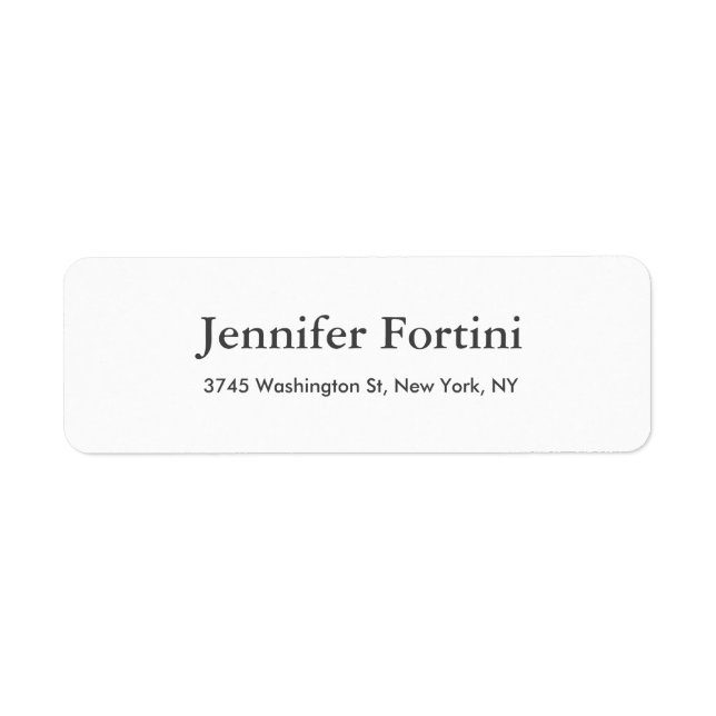 Modernes Schlicht Elegantes Minimalistisch Einfach (Vorne)