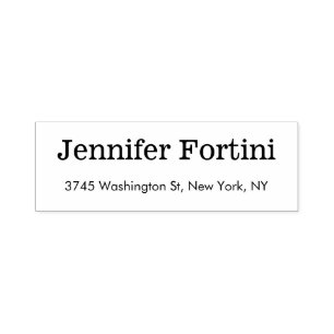 Modernes Schlicht Elegantes Minimalistisch Einfach Permastempel