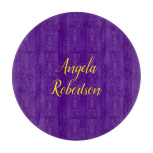 Modernes schlicht-minimalistisches Indigogelb Schneidebrett