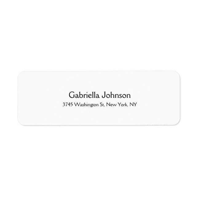 Modernes, Schlichtes, Berufliches Trendweiß (Vorne)