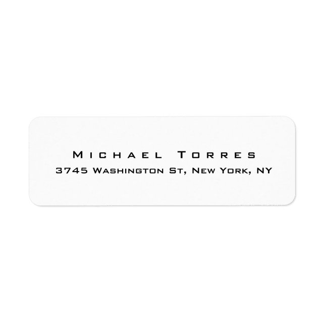 Modernes Schlichtes Elegantes Creative Black & Whi (Vorne)