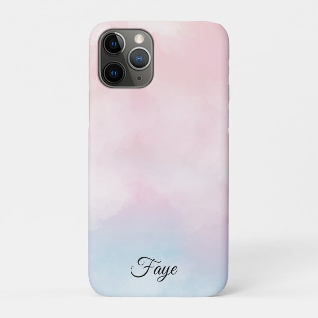 Modernes, schlichtes, farbiges Regenbogengefälle Case-Mate iPhone Hülle (Rückseite)