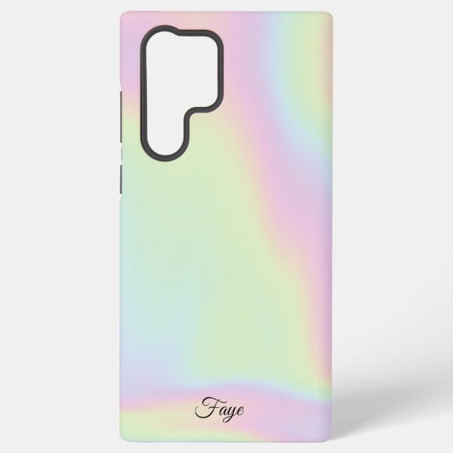 Modernes, schlichtes, farbiges Regenbogengefälle Samsung Galaxy Hülle (Rückseite)