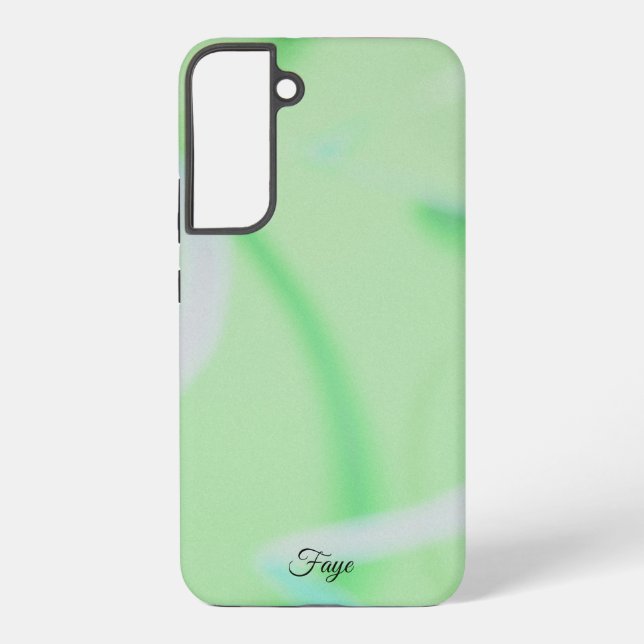Modernes, schlichtes, farbiges Regenbogengefälle Samsung Galaxy Hülle (Rückseite)