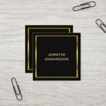 Modernes, schlichtes, schwarzes Gold beruflich