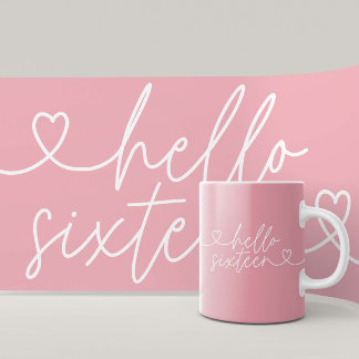 Modernes, schlichtes und elegantes Drehbuch zum 16 Kaffeetasse