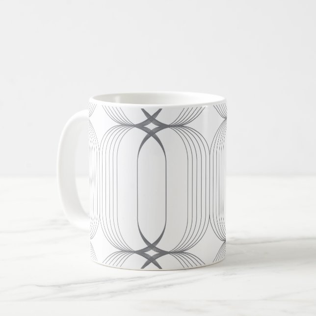 Modernes, schlichtes und elegantes Muster Kaffeetasse (Vorderseite Links)